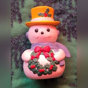 Vintage Ceramic Frosty The Snowman Figure - 1970's